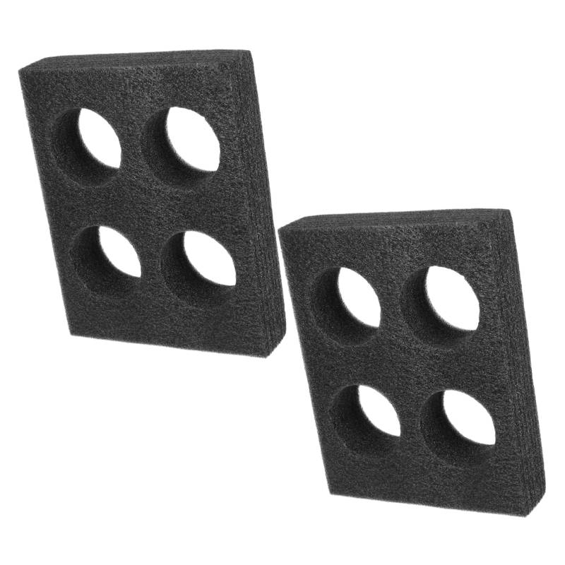 HOLIDYOYO 2 Stück Perlmilch -Tee -Tassenhalter Autohalterbecherhalter Becherbecherhalter beschwerter Getränkehalter Becherhalter für die Theke Getränketräger Cup -Rack Perlenbaumwolle Black von HOLIDYOYO