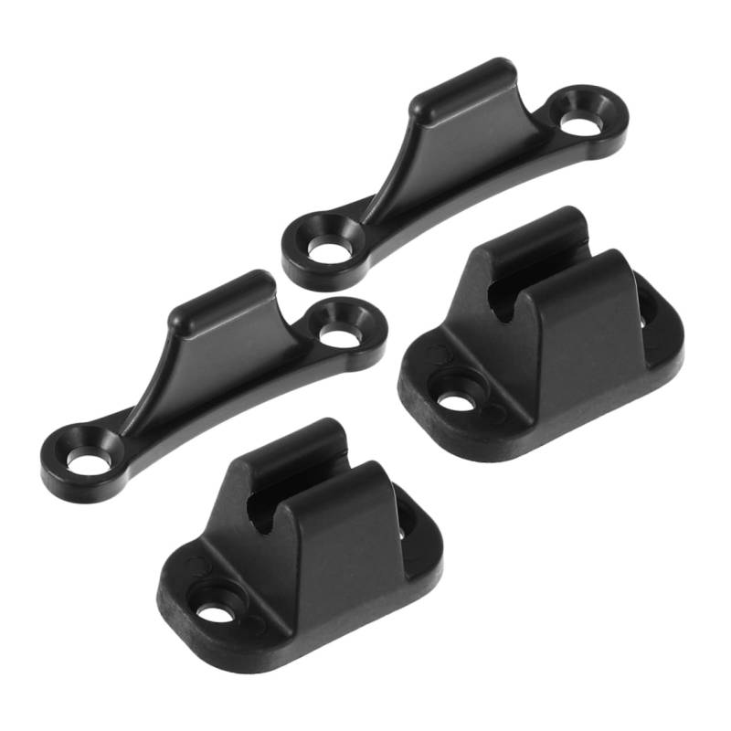 HOLIDYOYO 2Stücke Schwarzer Türstopper für Wohnmobile Türhalterung für Wohnwagen Türverschluss Zubehör für Schränke Kompakt und Tragbar von HOLIDYOYO