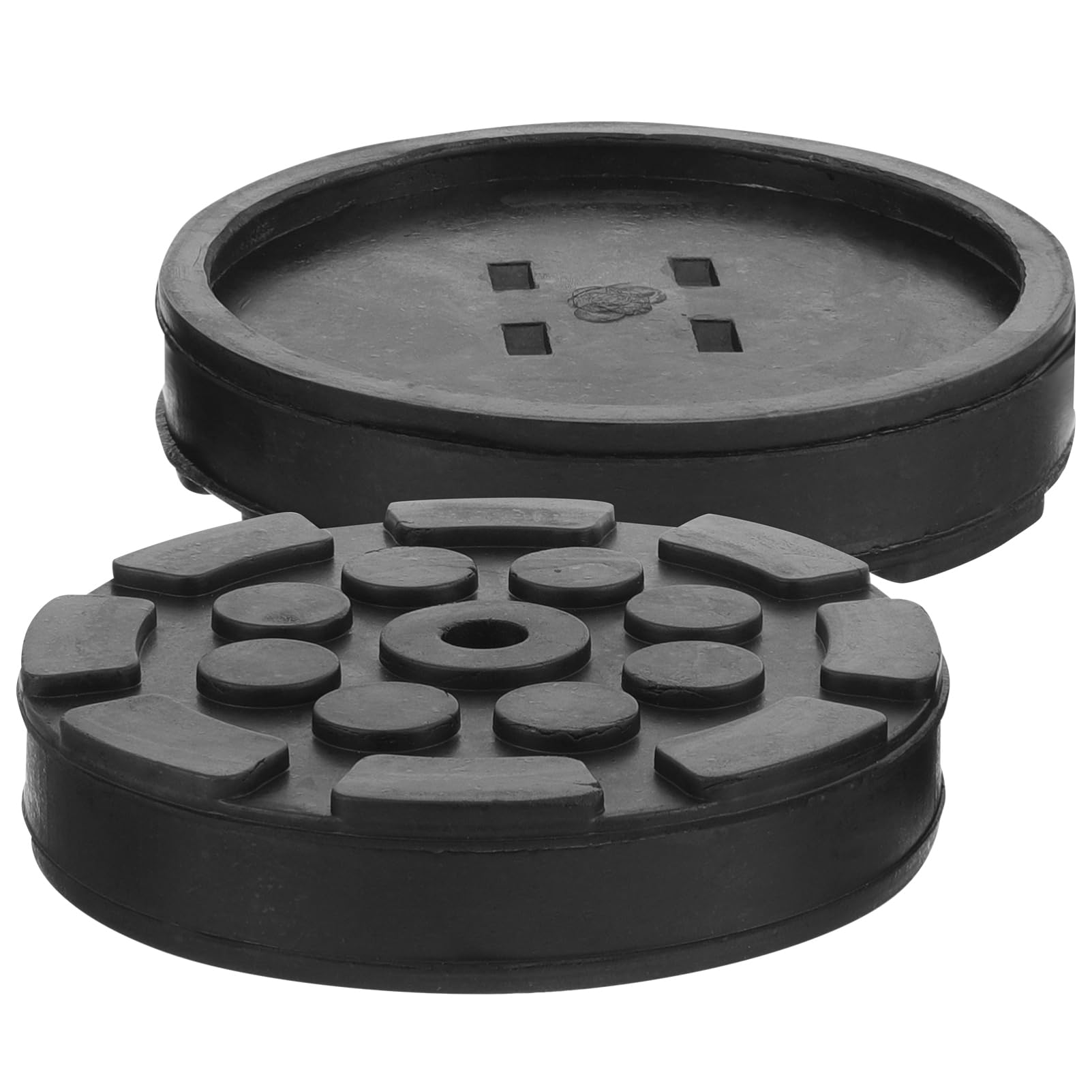 HOLIDYOYO 2Stücke Wagenheber Gummiauflage Runde Pads für Sicheren Halt für Kfz Jackadapter und Hebebühnen Schützt Fahrzeug und Boden Kratzern und Vibrationen von HOLIDYOYO