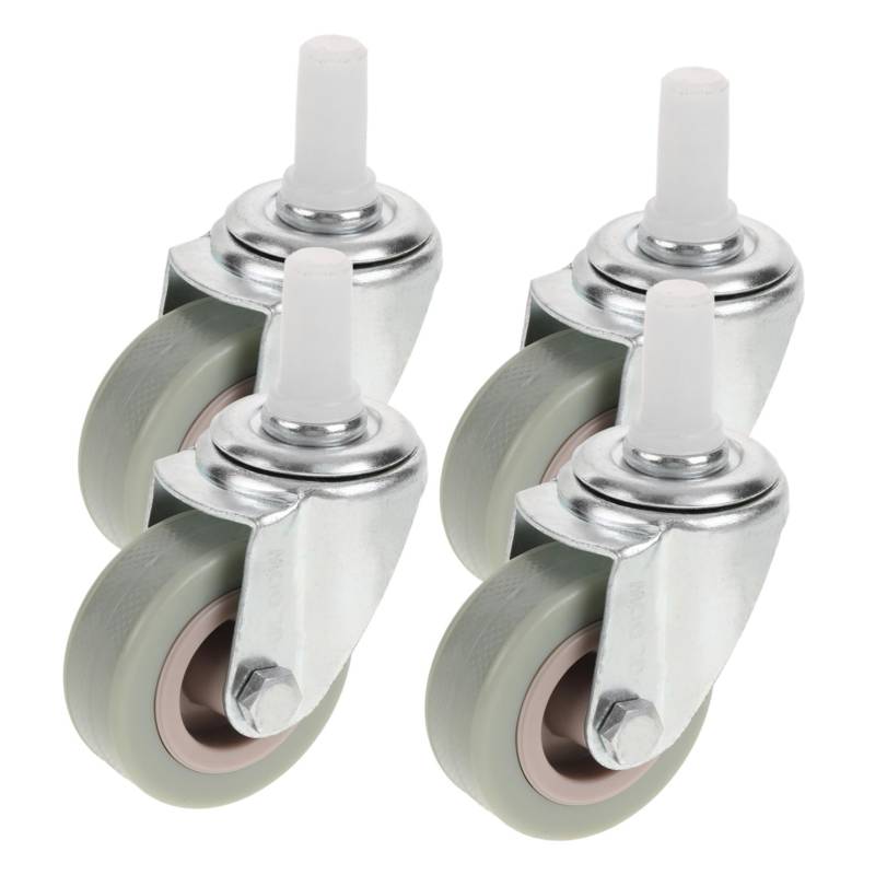 HOLIDYOYO 3 Sätze Austausch Des Moppeimers Und Eimer Schwenkbare Stielrolle Putzeimer Teile Mopps Zauberer Ersatzlenkrollen Stengel Wagenräder Wringer Tragbar Plastik Silver 4 Stück * 3 von HOLIDYOYO