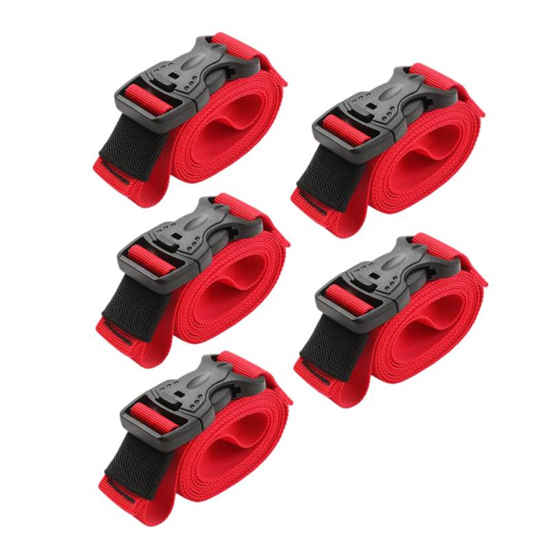 HOLIDYOYO 5Stücke Multifunktionale Nylon Befestigungsriemen Verstellbare Tie Down Für Rucksack Hohe Tragfähigkeit Schnell Für Reisen von HOLIDYOYO