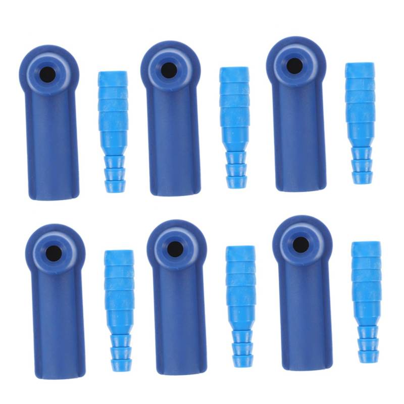HOLIDYOYO 6Stücke Bremsölwechsel Adapter Bremsentlüftungswerkzeug Ölrohr Verbindungswerkzeug Für Effektiven Bremsflüssigkeitswechsel Kompaktes Design Tragbar Und Zuverlässig von HOLIDYOYO