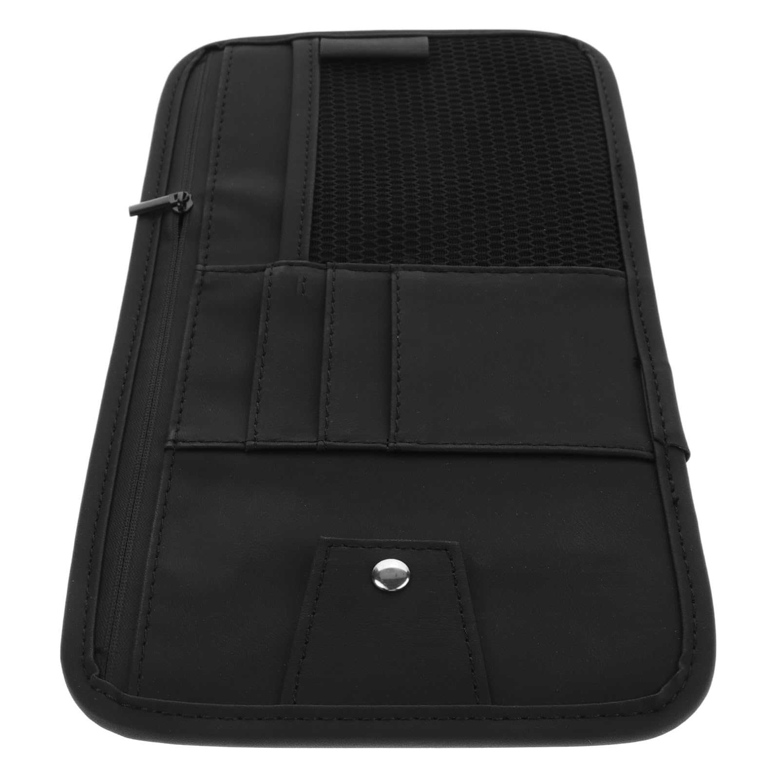 HOLIDYOYO Auto Sonnenblenden Organizer Brillenhalter für Auto Multifunktionale Visiertasche aus Kunstleder Clip für Sonnenblende Zubehör für Lkws und Suvs von HOLIDYOYO
