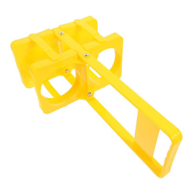 HOLIDYOYO Barzubehör Handhaben Falten Griffe Tragbarer Getränketräger Getränke Carrier Tably Feiertag Faltbar Klein Bierträger Mit Griff Geformt Trinkflaschenträger Für Yellow Plastik von HOLIDYOYO