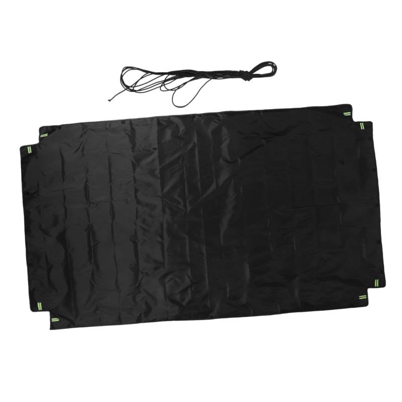 HOLIDYOYO Dreiradanhänger Tarpaulin Dreiradwindschutz Dreiradzubehör Klappbare Bettdecke Pickup -LKW -Abdeckung Camper-Abdeckung Dreirad Abdeckung LKW-wohnmobilabdeckung Black Oxford-Stoff von HOLIDYOYO