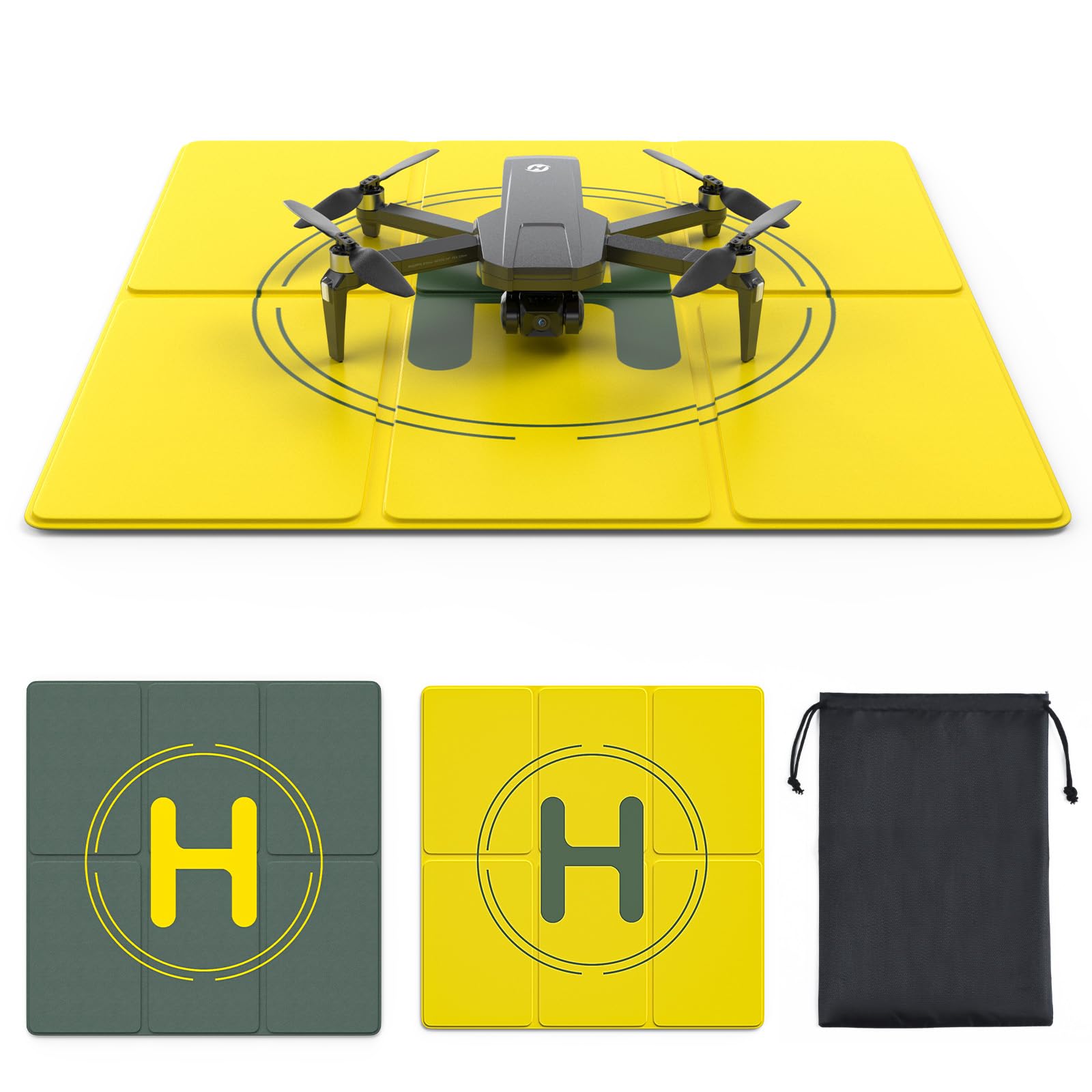 Holy Stone Drohnen Landeplatz,Universal Schnell Faltbar Landeplatz Drohne für DJI Mini 3 Pro/Mavic Air 2s / Mini 3/ Mini 2 SE/Mavic 2 /Holy Stone, Drohnen Zubehör(50cm) von HOLY STONE