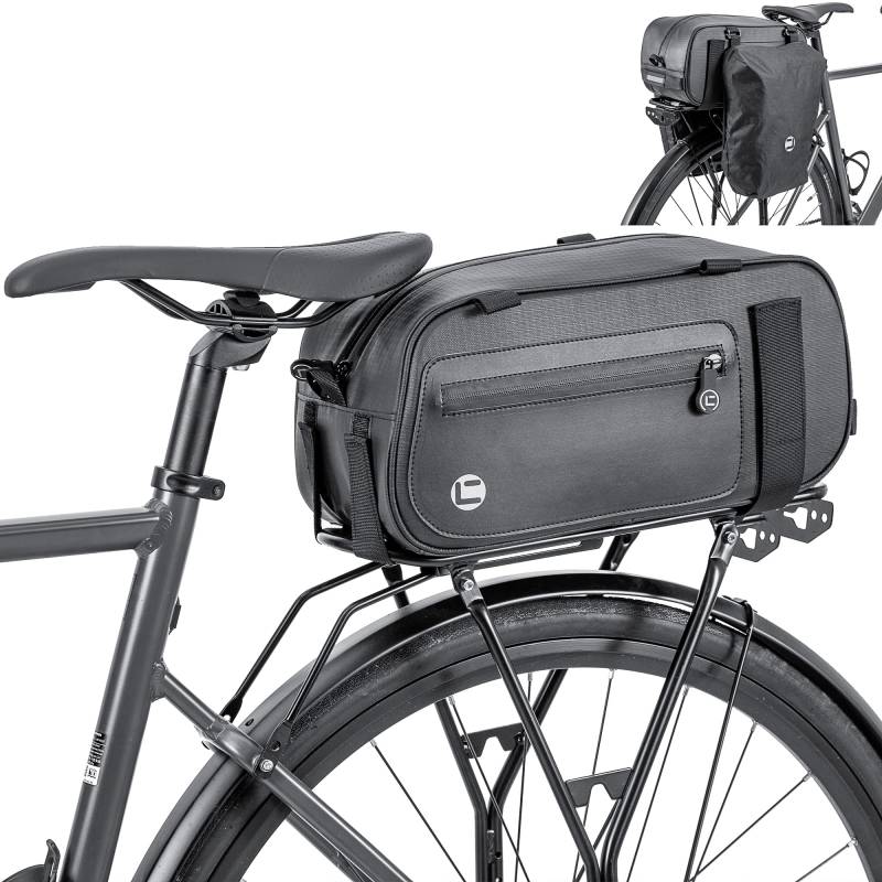 HOMPER Fahrrad Gepäckträgertasche 26 L wasserdichte für Gepäckträger, Multifunktionaler Fahrradtaschen Hinterradtaschen Reisetasche von HOMPER