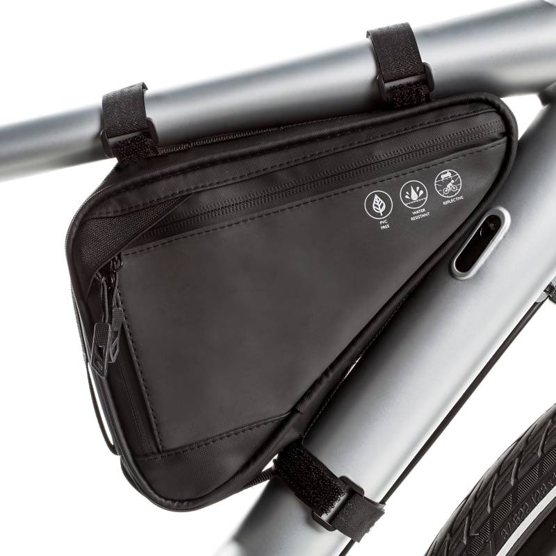 HOMPER Reflektierende Dreiecks-Rahmentasche für Fahrräder,1L wasserdichte Fahrradtasche,Werkzeugtasche Handytasche für Mountainbikes von HOMPER