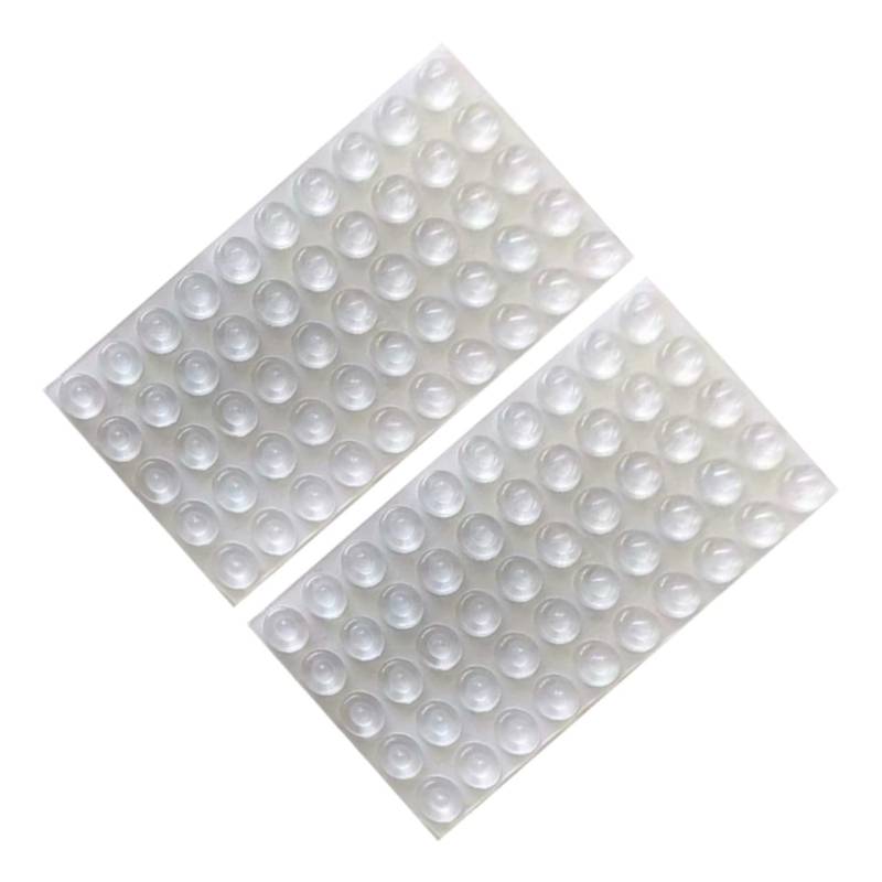 HOMSFOU 100Stücke Selbstklebende Silikon Türstoßdämpfer Geräuschdämpfende Möbelpads für Schränke und Türen Kollisionspads für Ruhige Räume und Effektive von HOMSFOU
