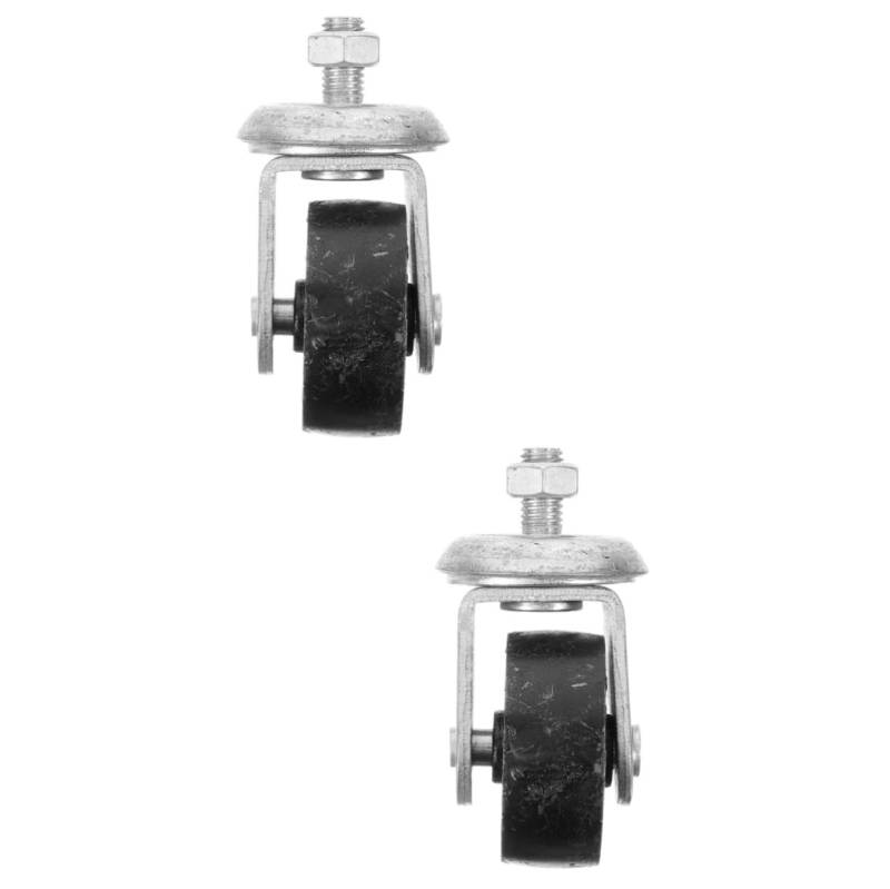 HOMSFOU 2 Stück Trailer Jack hydraulischer Wagenheber horizontal Wagenheber-Radrolle Hochleistungs -Caster -Räder Aluminium schwer Rad für Wagenheber Anhängerräder Metall von HOMSFOU