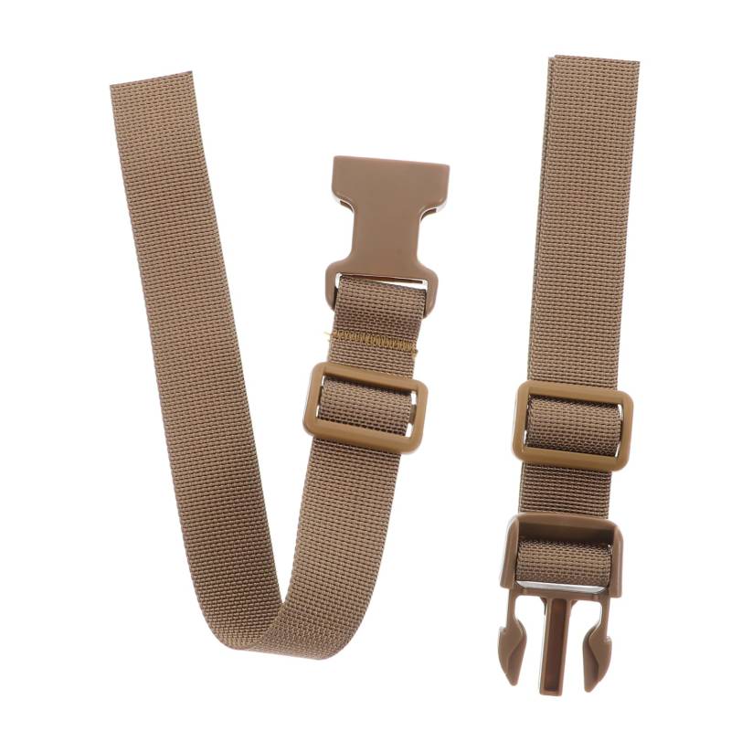 HOMSFOU 2 Stück Verstellbare Rucksackgurte Rucksackanhänge Gepäckgurte Gepäckband Außengurte Verstellbar Schnallenriemen Verstellbar Campinggurte Ersatz Für Rucksackclips Plastik Khaki von HOMSFOU