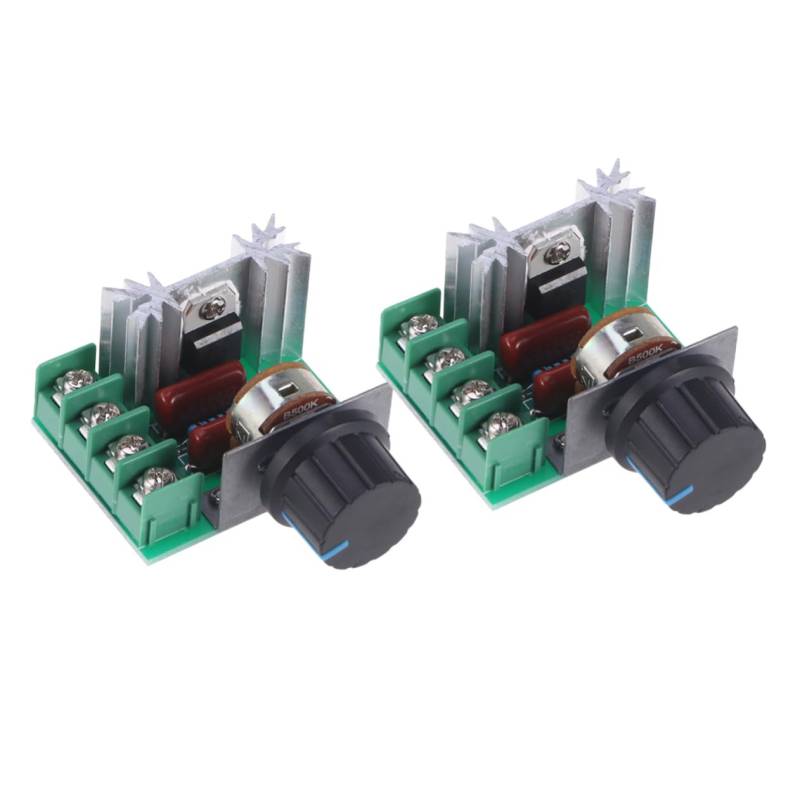 HOMSFOU 2 Teiliger Hochleistungsspannungsregler Spannungsregler Controller Scr Elektronischer Voltregler Elektronischer Spannungsregler 2000 W Spannungsregler Scr Controller von HOMSFOU
