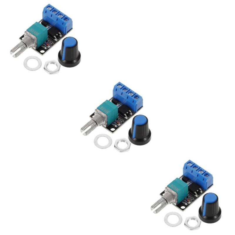 HOMSFOU 3 Teiliger Motordrehzahlregler Pro Controller Wischerspannung Elektronisches Elektrisches Hauptkabel Auto Stromversorgungsmodul Einstellbares Geregeltes Gebläsemotoren Kit von HOMSFOU