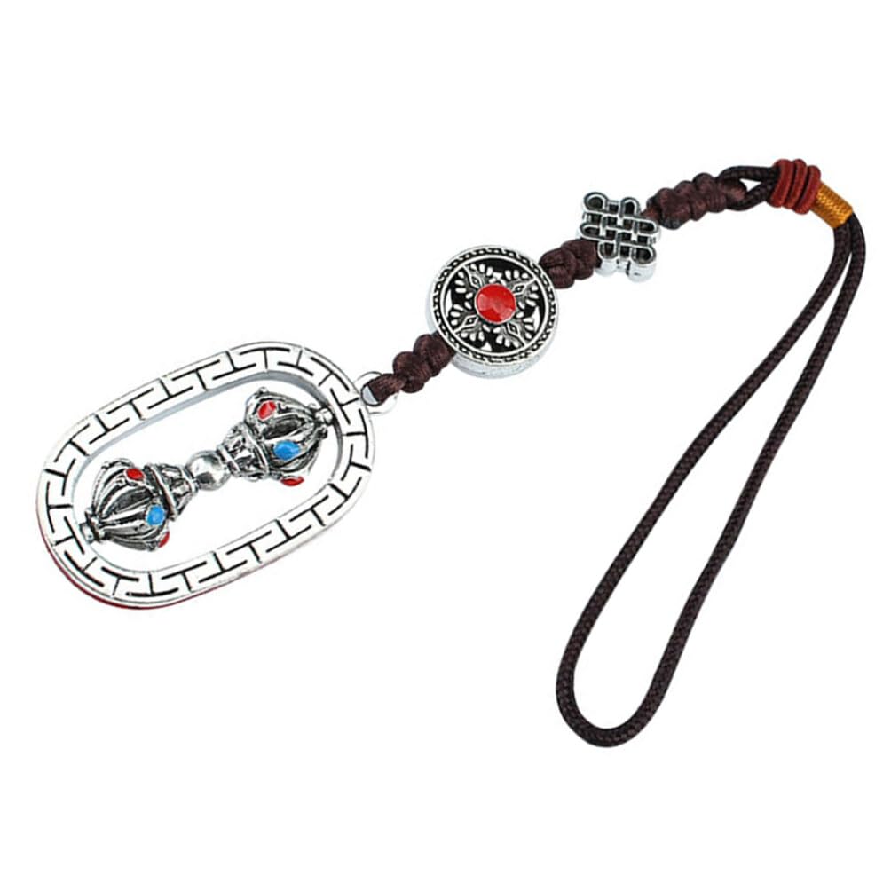 HOMSFOU Autodekoration Buddhistischer Gebetsmühlen-Anhänger Tibetisches Auto-Hängeornament Feng-Shui-Auto-Rückspiegel-Amulett-Anhänger Für Viel Glück Auto- HOMSFOU Autodekoration Buddhistischer Gebetsmühlen-Anhänger Tibetisches Auto-Hängeornament Feng-Shui-Auto-Rückspiegel-Amulett-Anhänger Für Viel Glück Auto- von HOMSFOU
