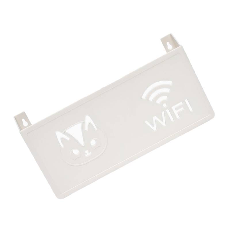 HOMSFOU Box Wandaufbewahrungsbox Kabelauslass Wlan Aufbewahrung Mehrfachhalter Versteck Steckernetzteil Monitor Router Abdeckung Tür Kabel Organizer Regale Drahtlose Wlan Wandhalterung von HOMSFOU