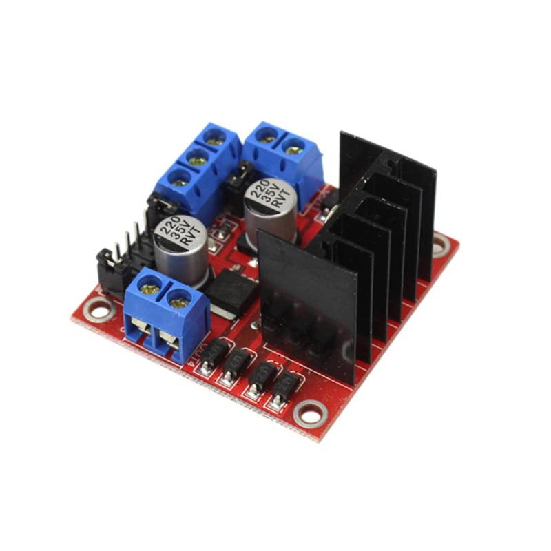 HOMSFOU Motorantriebsplatine Modul Motorsteuerung Drehmomentmotoren Schrittmotortreiber Elektromotor L298N Modul 5 V L298N Schwarz von HOMSFOU