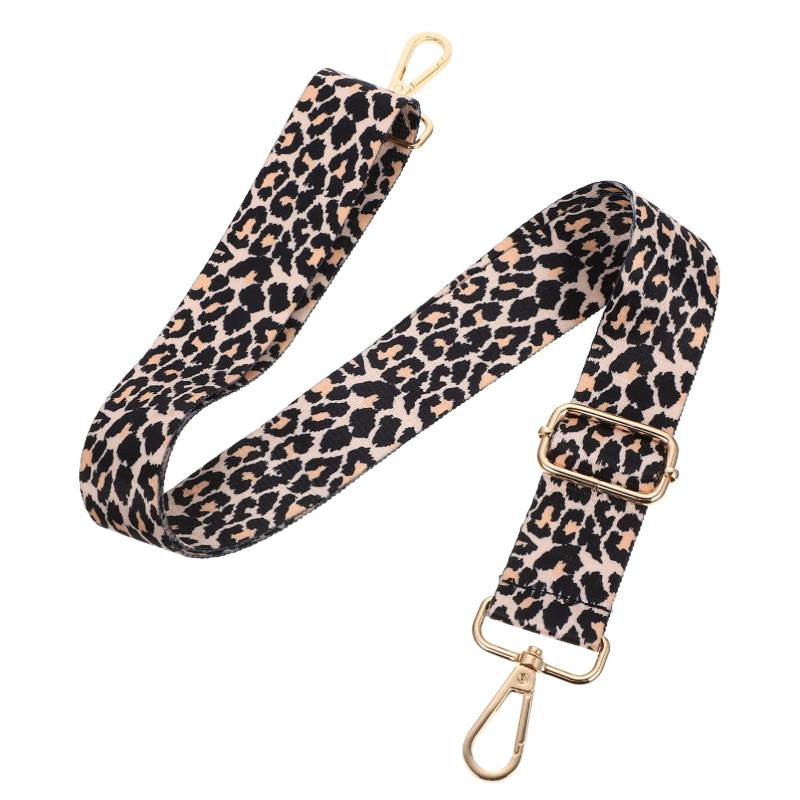 HOMSFOU Schultergurt Mit Leopardenmuster Geldbörse Mit Leopardenmuster Einstellbar Taschengurte Mit Clips Handhaben Breiter Taschengurt Abs Geldbeutel Reisetasche Kupplung Geldbörsen Nylon von HOMSFOU