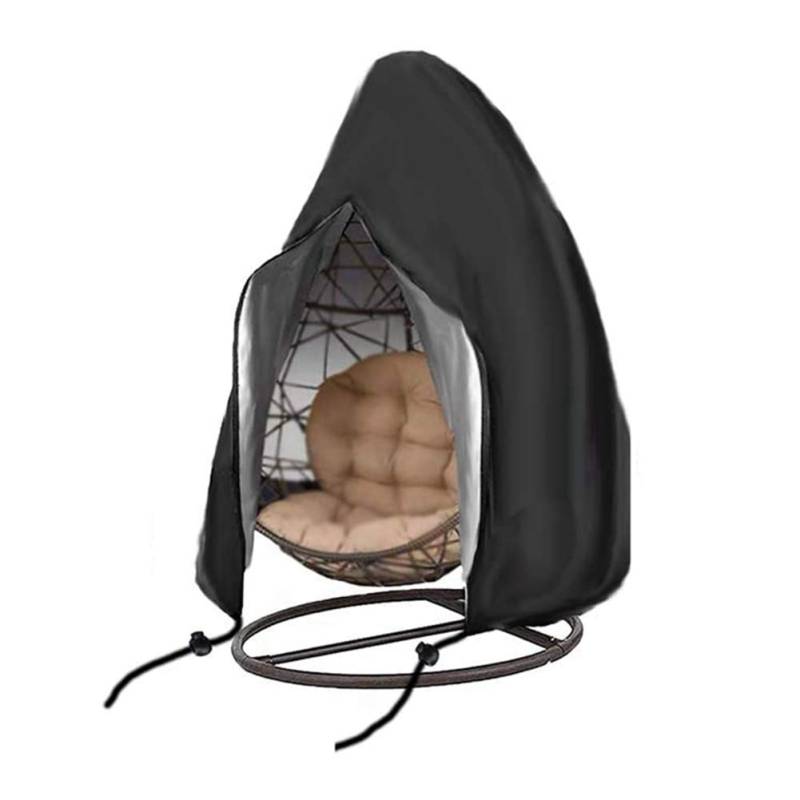 HONCENMAX Abdeckung für Hängesessel/Schwingsessel/Hängekorb mit Reißverschluss - Garten Rattan Wicker Hängesessel wasserdichte Möbel Schutzhülle - Oxford 210D Gewebe und Innen mit PVC Beschichtet von HONCENMAX