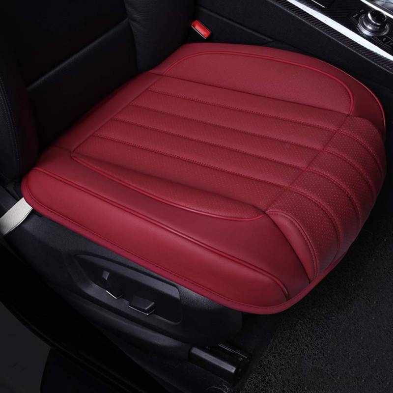 HONCENMAX Auto Sitzauflage Sitzbezüge Sitzkissen Autoabdeckung Auto Sitzauflagen Leder - rutschfest/Weich [Ohne Rückenlehne] - 2PCS von HONCENMAX