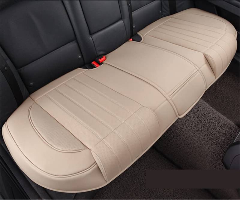 HONCENMAX Lange Rücksitz Sitzauflage Auto Sitzkissenbezug Auto Innensitzbezüge Auflage Matte Protektoren Kissen Luxus PU Leder [Ohne Rückenlehne] 1 Packung Rücksitzabdeckung von HONCENMAX