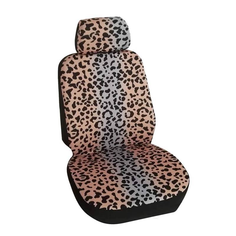 Leopardenmuster Wasserdicht Universelle Auto Sitzbezüge,Polyester Autositzbezüge Vorne/Hinten Sitzschutz,Auto Vordersitze Protector Sitz Kopf Abdeckung Set von 2/4/9 für Fahrzeuge,SUV B 4 Stücke von HONGBI