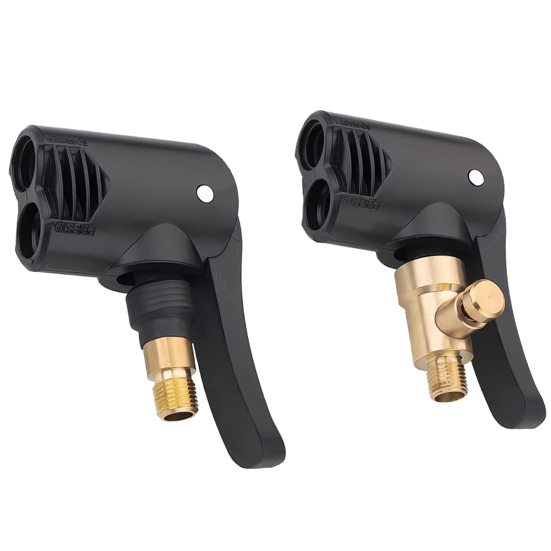 HONGECB Autoventil Hebelstecker, Auto Luftpumpen Gewindedüse, Messing Autoventil Adapter, Gewindedüsen Ventil Adapter, Deflation und Inflation in Einem, für Auto, Moto, Reifenfüller, 2 Stück HONGECB Autoventil Hebelstecker, Auto Luftpumpen Gewindedüse, Messing Autoventil Adapter, Gewindedüsen Ventil Adapter, Deflation und Inflation in Einem, für Auto, Moto, Reifenfüller, 2 Stück von HONGECB
