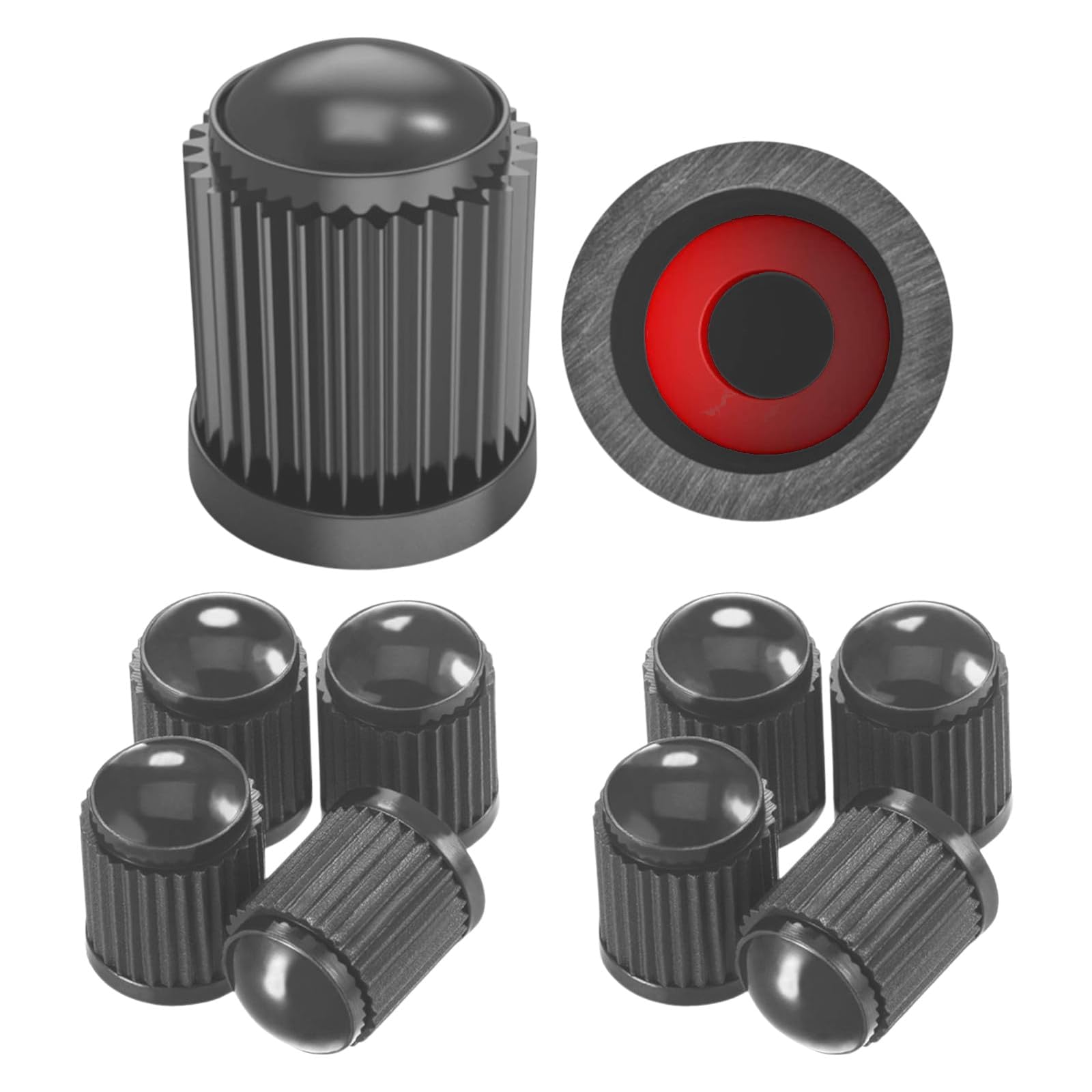 8 Stück Kappen Autoventil Kappen für Jeep Wrangler Unlimited IV/4 JL I 2018-2024, Ventilkappen mit Dichtungsring Kunststoff Staubschutzkappen,Black 8 Stück Kappen Autoventil Kappen für Jeep Wrangler Unlimited IV/4 JL I 2018-2024, Ventilkappen mit Dichtungsring Kunststoff Staubschutzkappen,Black von HONGLEIFA