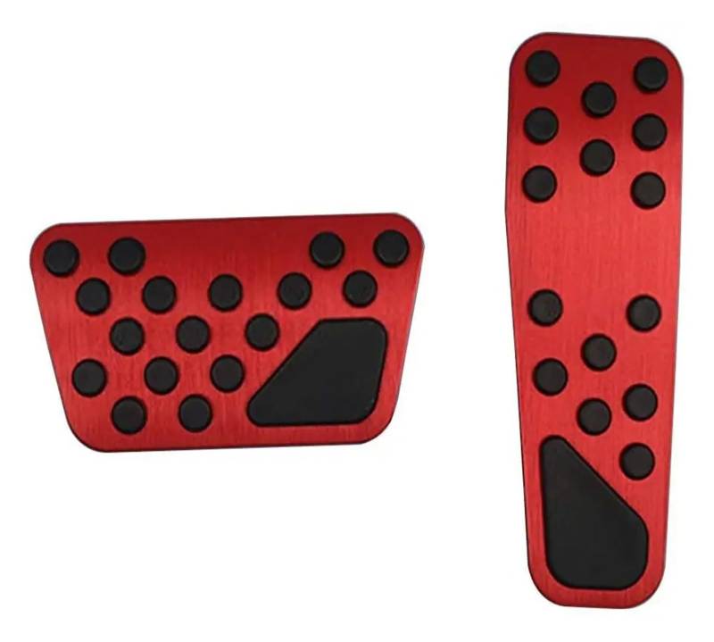 Auto Gaspedal 2X Für Chrysler 300 300C 2009~2016 Auto Fußpedale Bremse Edelstahl rutschfeste Pedalabdeckung Pads Cautomotive Teile Pedalabdeckung(Red) von HONGSHIZI
