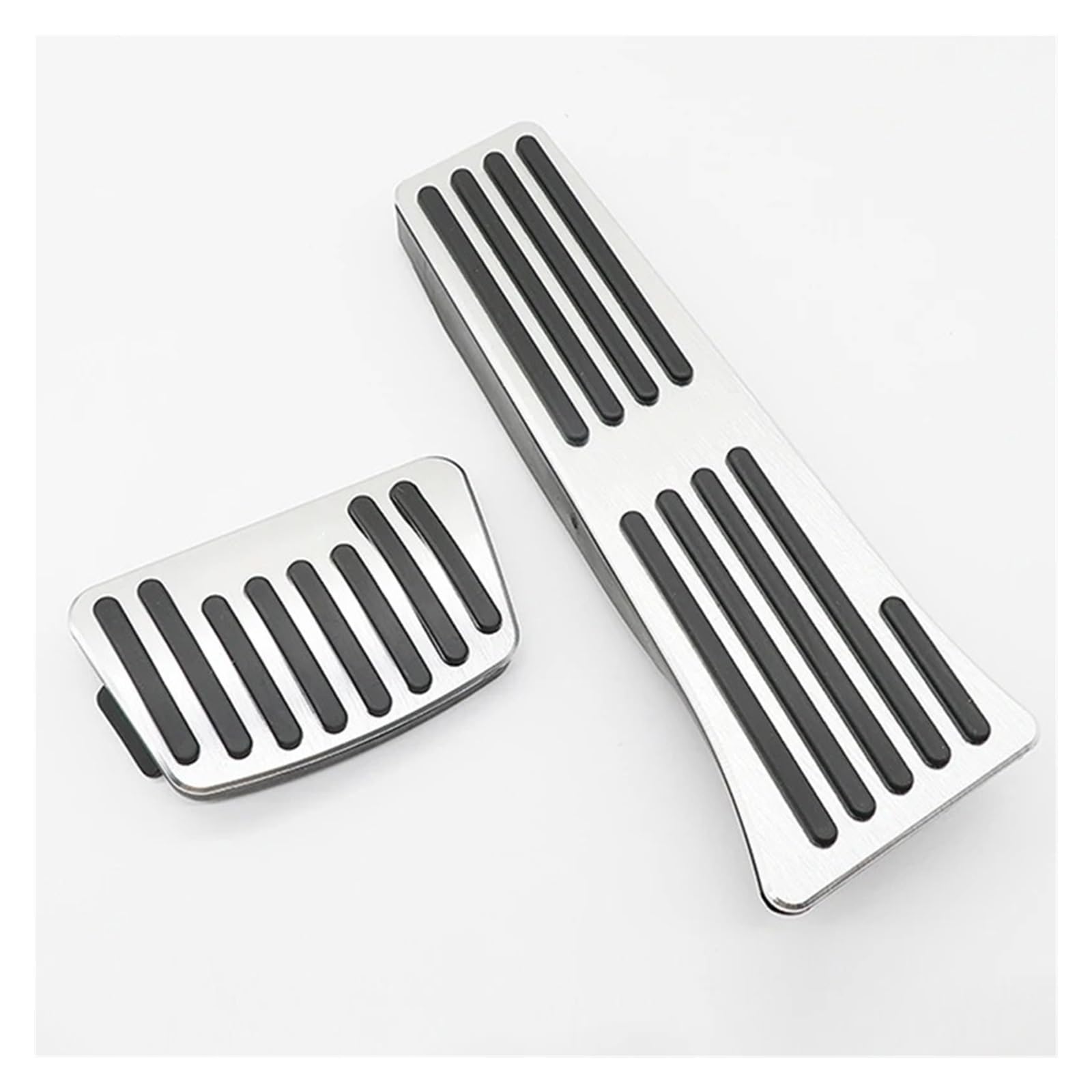 Auto Gaspedal Für Hyundai Für Tucson NX4 2021 2022 2023 2024 Auto Anti-Rutsch-Pad Zubehör Kraftstoff Gaspedal Bremse Fußstütze Pedal Pedalabdeckung(2pcs Sliver) von HONGSHIZI