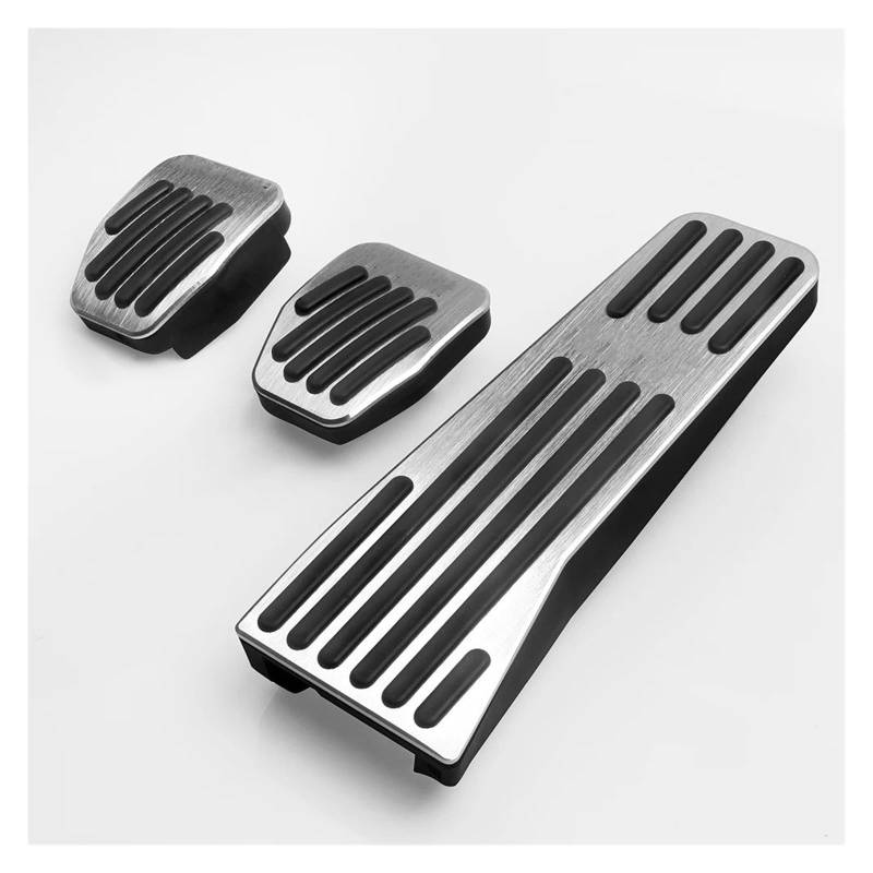 Auto Gaspedal Für Mazda 3 Für BP Für MX-30 MX30 CX30 CX60 CX50 2019 2021 2022 2023 2024 Auto Fußstütze Gaspedal Bremspedalabdeckung Pedalabdeckung(MT 3pcs Silver) von HONGSHIZI