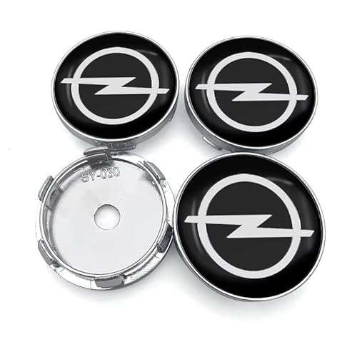 4 Stück 60mm Auto Radnabenkappen für Opel Insignia Sports Tourer (A) 2009-2013, Nabendeckel Wasserdicht Verschleißfest Radnabe Abdeckung von HONGYANFA