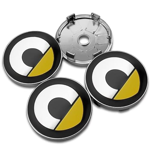 4 Stück 60mm Auto Radnabenkappen für Smart EQ fortwo (C453) 2020-, Nabendeckel Wasserdicht Verschleißfest Radnabe Abdeckung,B von HONGYANFA