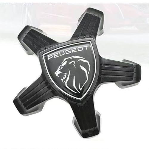 4 Stück Auto Radnabenkappen für Peugeot 4008 408 3008 5008 308S 508L 2008, Nabendeckel Wasserdicht Verschleißfest Radnabe Abdeckung von HONGYANFA