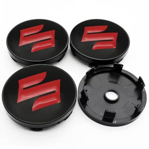 4 Stück Auto Radnabenkappen für Suzuki JIMNY Grand Vitara Sx4 Swift, Nabendeckel Wasserdicht Verschleißfest Radnabe Abdeckung,54MM-D von HONGYANFA