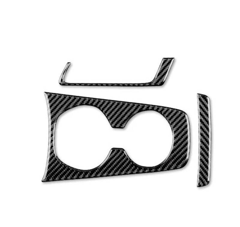 Auto Innendekoration Für Chevrolet Für Camaro 2010 2011 2012 2013 2014 2015 Auto Wasser Tasse Halter Aufkleber Zubehör Innen Echt Weiche Carbon Faser Auto Zubehör Innenraum(Black Carbon) von HONGYISM