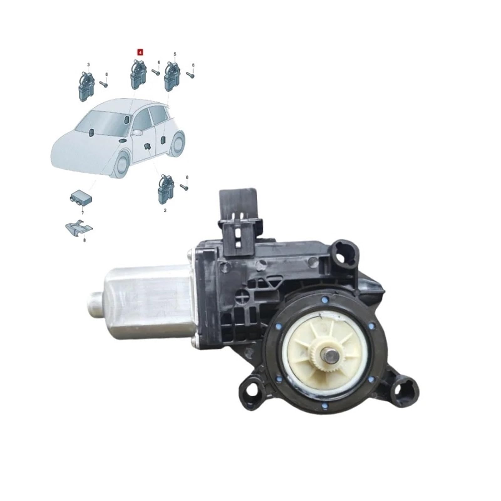 Fensterheber Für Fabia 12V 6R0959801 6R0959802 6R0959801C 6R0959811 6R0959812 Fensterheber Motor Fensterheber Elektrisch(Back Right) von HONGYISM