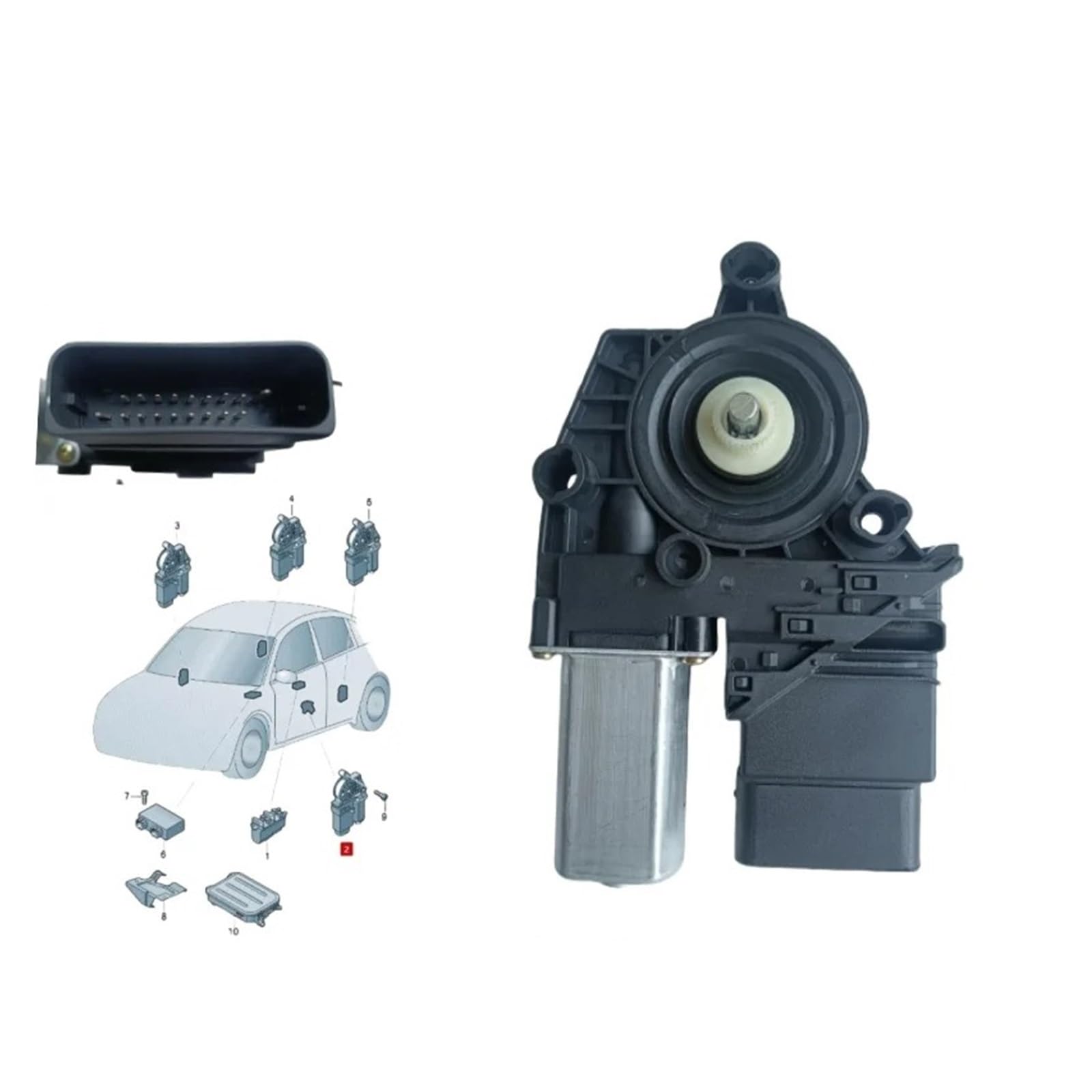 Fensterheber Für VW Für Beetle Für Cabrio 2002-2010 Fenster Motor Vorne Links Und Rechts Tür 1Y1959802D 1Y0959802D 1Y0959801D 1C2959801D 1Y1959801C Fensterheber Elektrisch(1C2 959 802 D) von HONGYISM