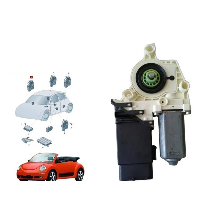 Fensterheber Für VW Für Beetle Für Cabrio 2002-2010 Fenster Motor Vorne Links Und Rechts Tür 1Y1959802D 1Y0959802D 1Y0959801D 1C2959801D 1Y1959801C Fensterheber Elektrisch(1Y0 959 802 B) von HONGYISM