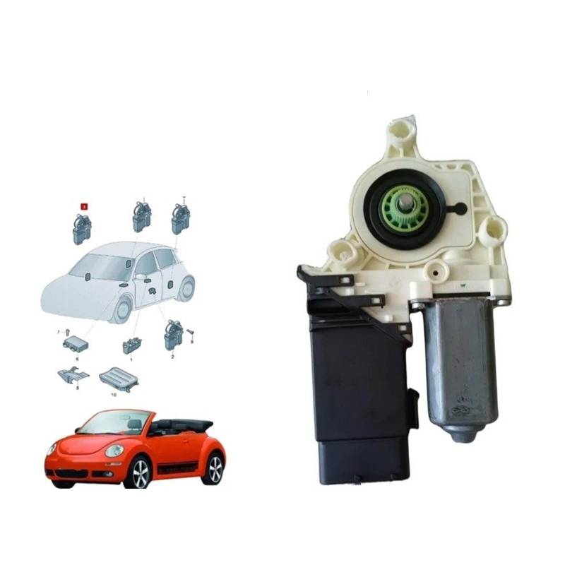 Fensterheber Für VW Für Beetle Für Cabrio 2002-2010 Fenster Motor Vorne Links Und Rechts Tür 1Y1959802D 1Y0959802D 1Y0959801D 1C2959801D 1Y1959801C Fensterheber Elektrisch(1Y0 959 802 D) von HONGYISM