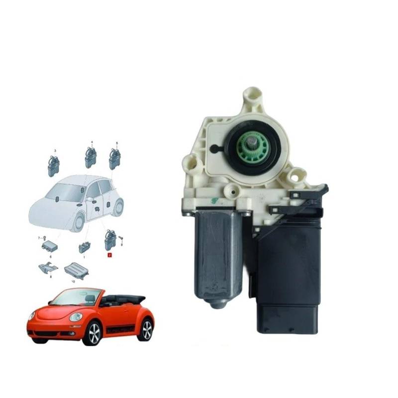 Fensterheber Für VW Für Beetle Für Cabrio 2002-2010 Fenster Motor Vorne Links Und Rechts Tür 1Y1959802D 1Y0959802D 1Y0959801D 1C2959801D 1Y1959801C Fensterheber Elektrisch(1Y1 959 801 C) von HONGYISM