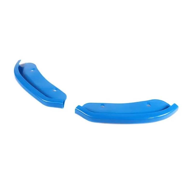 Frontstoßstange Spoiler Frontspoiler Lippe 1 Paar Stoßstangenschutz Diffusor Spoiler Splitter Schutz Frontstoßstange Lippenschutz Abdeckung Für Dodge Für Challenger Für SRT 2015–2019 2018(Blau) von HONGYISM