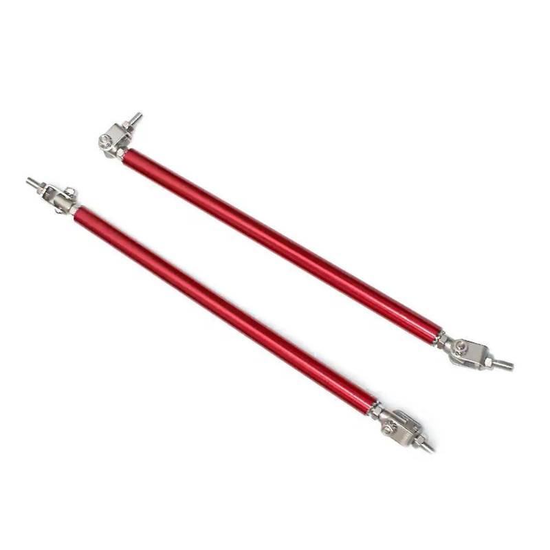 Frontstoßstange Spoiler Frontspoiler Lippe 200 Mm Verstellbare Vordere Stoßstangenlippe Splitter Strebenstange Krawattenstützstangen Universell Für Autos SUVs LKWs Spoiler(Rot) von HONGYISM
