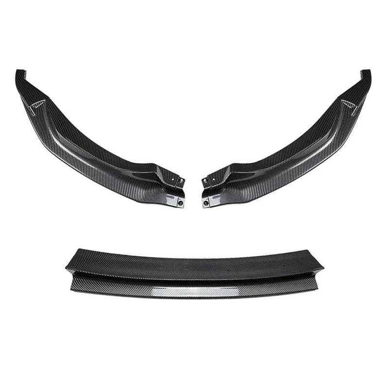 Frontstoßstange Spoiler Frontspoiler Lippe 3PCS Für M3 F80 M4 F82 F83 Diffusor Splitter Abdeckung Körper Kits 2015-2018 2019 2020 Tuning Auto Vorderen Stoßfänger Lip Spoiler Splitter(Kohlefaser-Optik) von HONGYISM