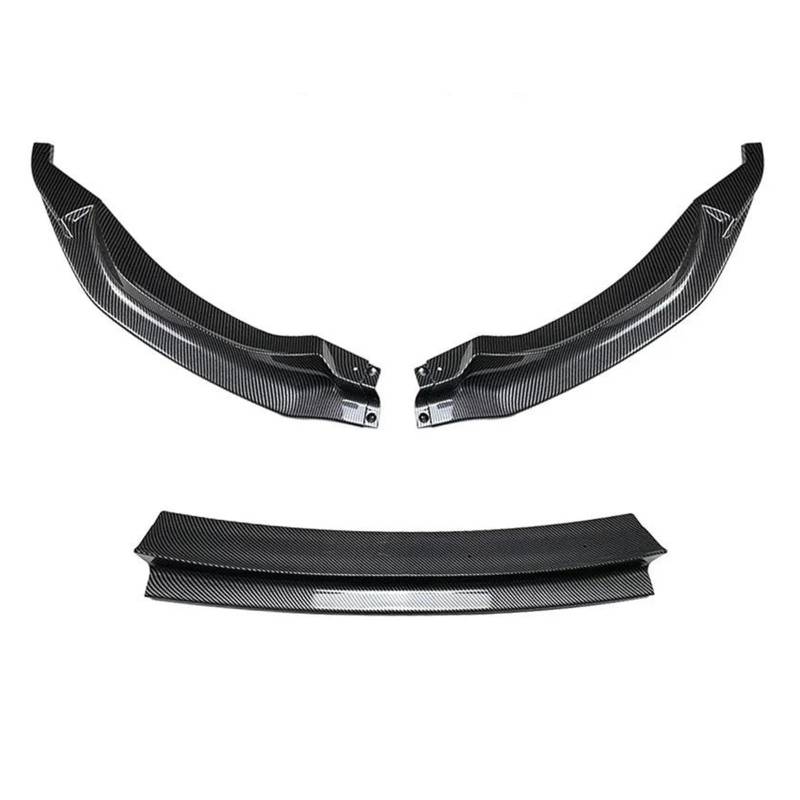 Frontstoßstange Spoiler Frontspoiler Lippe 3PCS Vorderen Stoßfänger Unteren Lip Spoiler Splitter Für M3 F80 M4 F82 F83 2015 2016 2017 2018 2019 2020 Diffusor Splitter Abdeckung Körper Kits(Kohlefaser- von HONGYISM