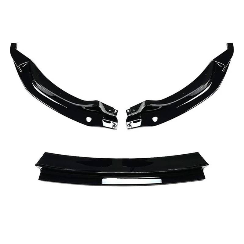 Frontstoßstange Spoiler Frontspoiler Lippe 3PCS Vorderen Stoßfänger Unteren Lip Spoiler Splitter Für M3 F80 M4 F82 F83 2015 2016 2017 2018 2019 2020 Diffusor Splitter Abdeckung Körper Kits(Gloss Black von HONGYISM
