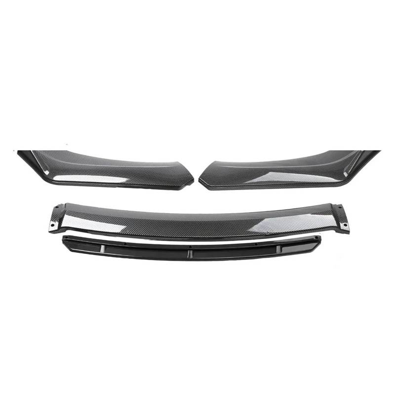 Frontstoßstange Spoiler Frontspoiler Lippe 4 Stück Für A4 A5 A6 A7 B7 B8 S4 S5 Für TT Für Quattro Frontstoßstange Lippe Seite Splitter Diffusor Body Kit Spoiler Guards Zubehör(Carbon Look) von HONGYISM