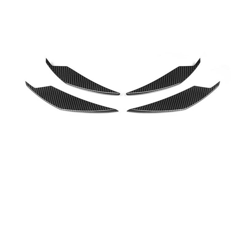 Frontstoßstange Spoiler Frontspoiler Lippe 4 Stücke Für M3 M4 G80 G82 G83 2021-IN Auto Splitter Canard Körper Kit Dry Carbon Fiber Front Bumper Seite Canards Fin Flaps Trim(A) von HONGYISM