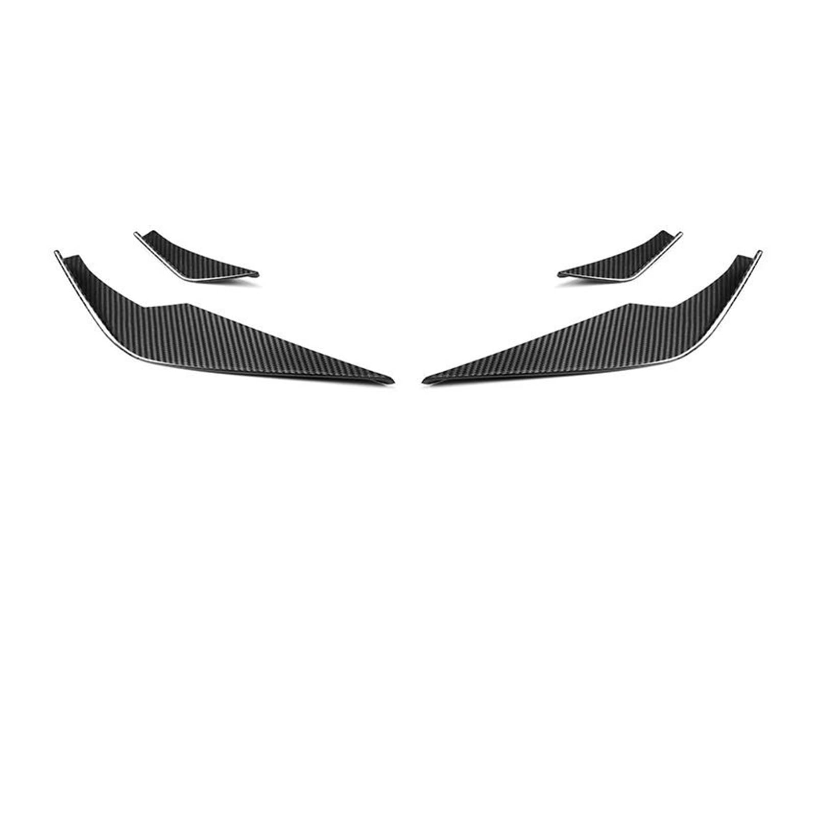 Frontstoßstange Spoiler Frontspoiler Lippe 4 Stücke Für M3 M4 G80 G82 G83 2021-IN Auto Splitter Canard Körper Kit Dry Carbon Fiber Front Bumper Seite Canards Fin Flaps Trim(C) von HONGYISM