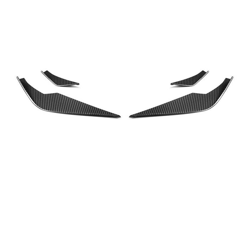 Frontstoßstange Spoiler Frontspoiler Lippe 4 Stücke Für M3 M4 G80 G82 G83 2021-IN Auto Splitter Canard Körper Kit Dry Carbon Fiber Front Bumper Seite Canards Fin Flaps Trim(C) von HONGYISM