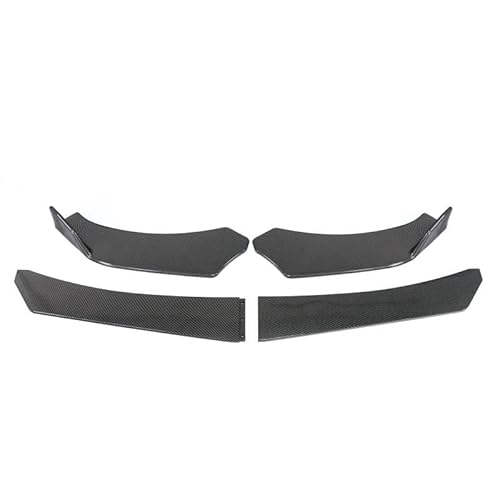 Frontstoßstange Spoiler Frontspoiler Lippe 4PCS Frontschürze Lip Spoiler Für Nissan 370Z 350Z Für Coupe Seite Splitter Abdeckung Körper Kit Guards Auto Zubehör 177cm Universal(Carbon Look) von HONGYISM